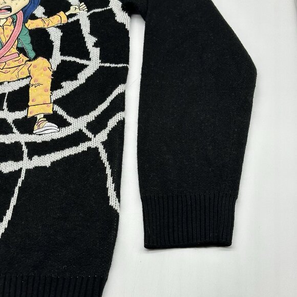 Coraline Laika Unisex Size Large Black Spiderweb Crewneck Pullover Sweater 2023 - Picture 3 of 12